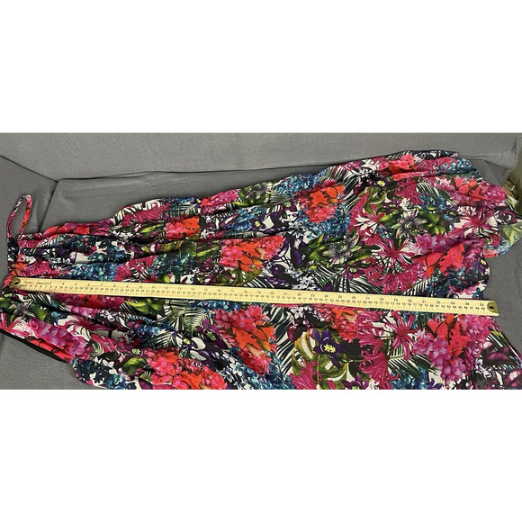 Lane Bryant Floral Gauze Sundress Sz 22/24 Spaghetti Strap Summer Dress Flowy - Picture 10 of 11